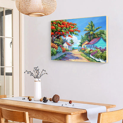 House Scenery - Full Round Drill Diamond Painting 40*30CM