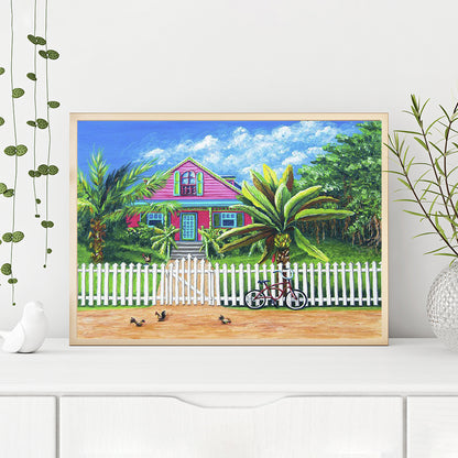 House Scenery - Full Round Drill Diamond Painting 40*30CM