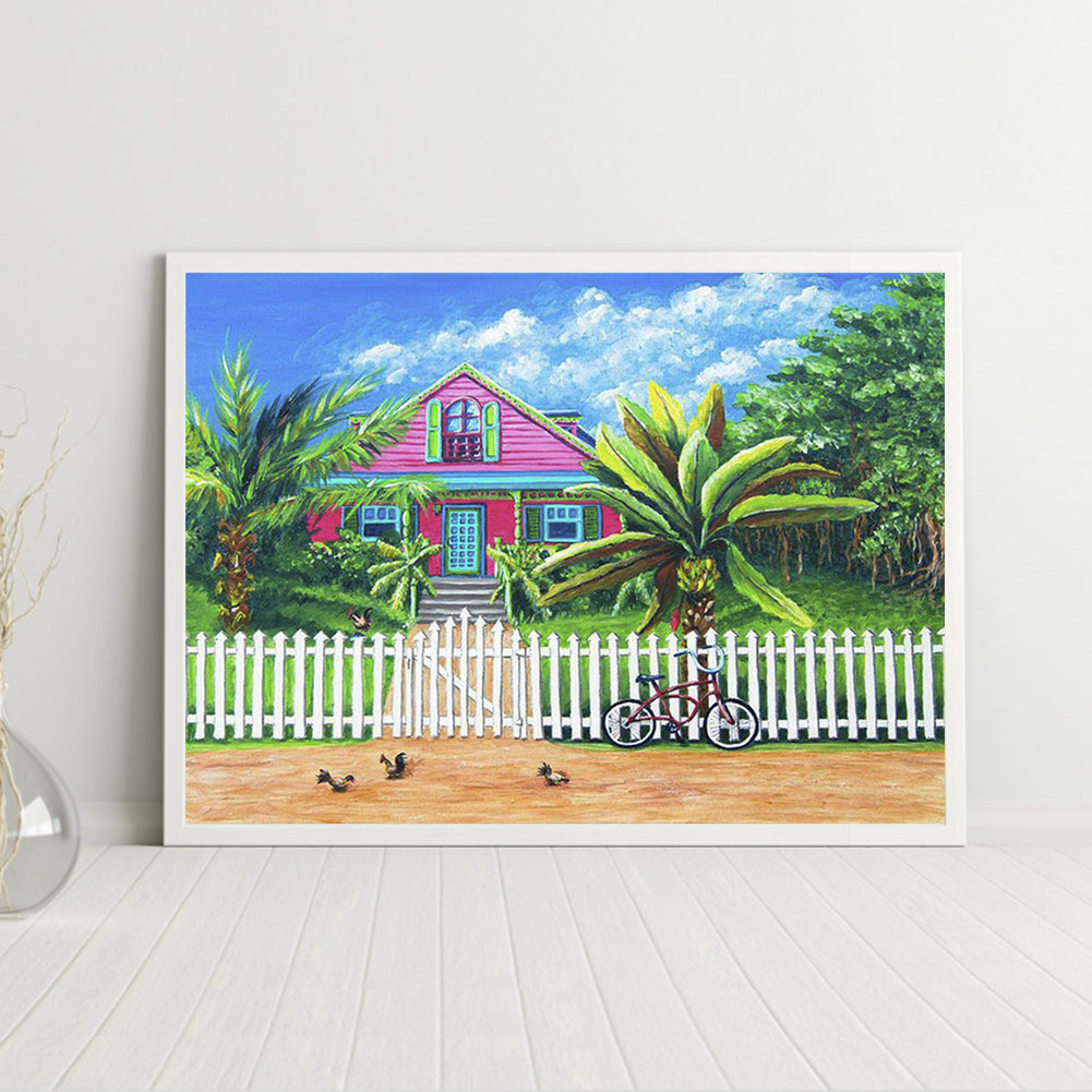 House Scenery - Full Round Drill Diamond Painting 40*30CM