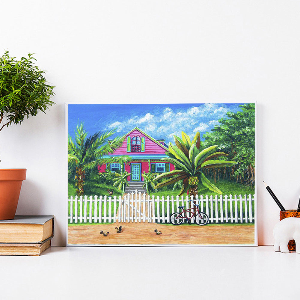 House Scenery - Full Round Drill Diamond Painting 40*30CM