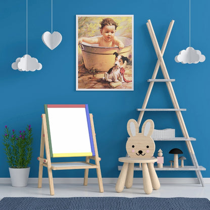 Baby Baby - Full Round Drill Diamond Painting 30*40CM