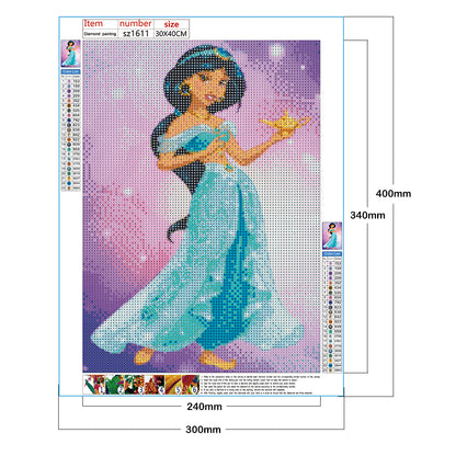 Disney Princess - Full Round Drill Diamond Painting 30*40CM