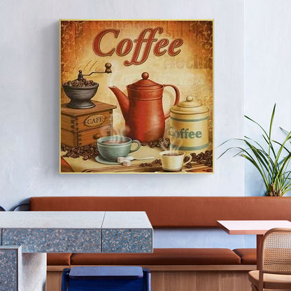 Coffee - Full Round Drill Diamond Painting 45*45CM