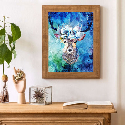 Deer - Full Round Drill Diamond Painting 30*40CM