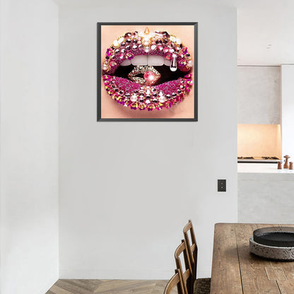 Lips - Full Round Drill Diamond Painting 30*30CM