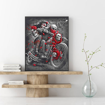 Skeleton Motorcycle - Full Square Drill Diamond Painting 40*50CM