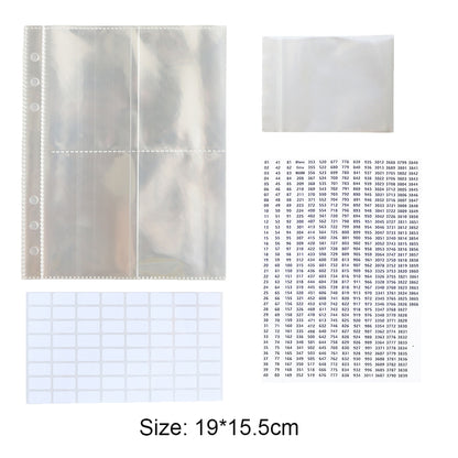 Diamond Painting Storage Book Clear Loose Leaf Self Sealing Plastic Bags
