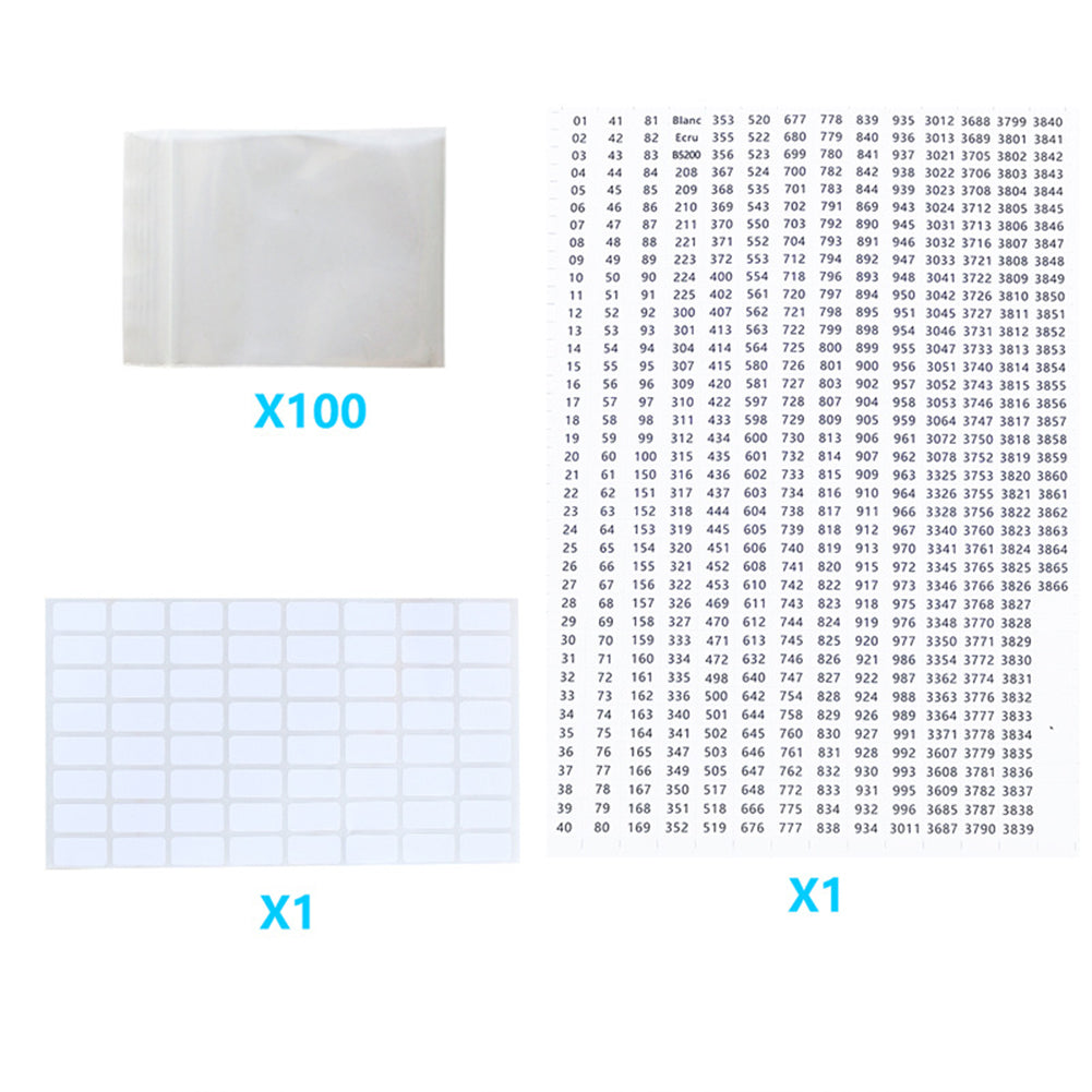 Diamond Painting Storage Book Clear Loose Leaf Self Sealing Plastic Bags