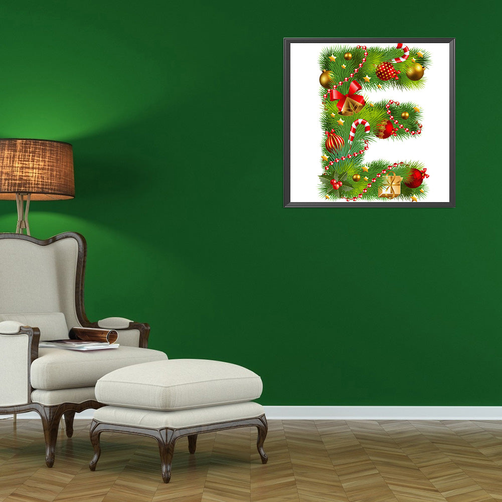 Christmas Bell Alphabet - Full Round Drill Diamond Painting 30*30CM