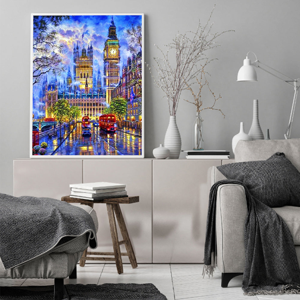 City ??Street View - Full Round Drill Diamond Painting 40*50CM