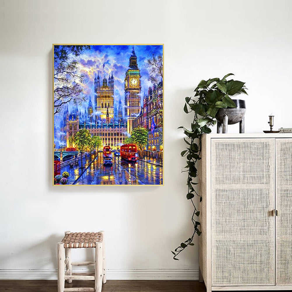 City ??Street View - Full Round Drill Diamond Painting 40*50CM