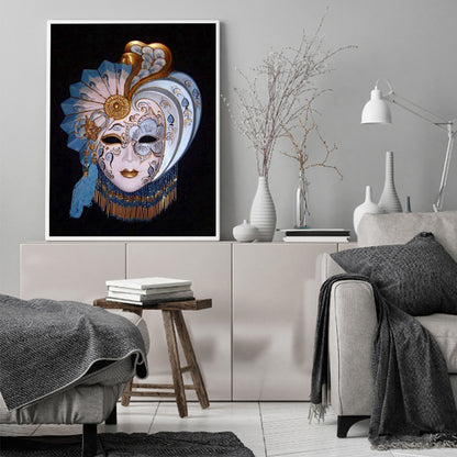 Mask 40*50CM(Canvas) Full Round Drill Diamond Painting