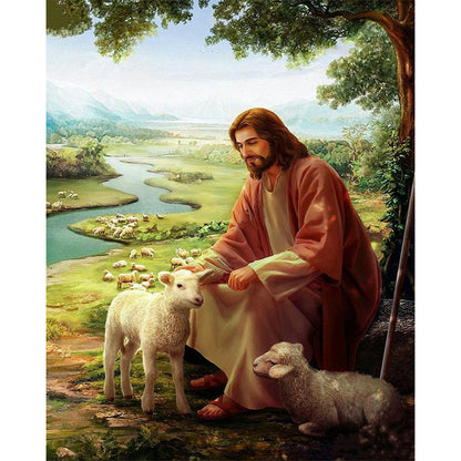 Religion 40*50CM(Canvas) Full Round Drill Diamond Painting