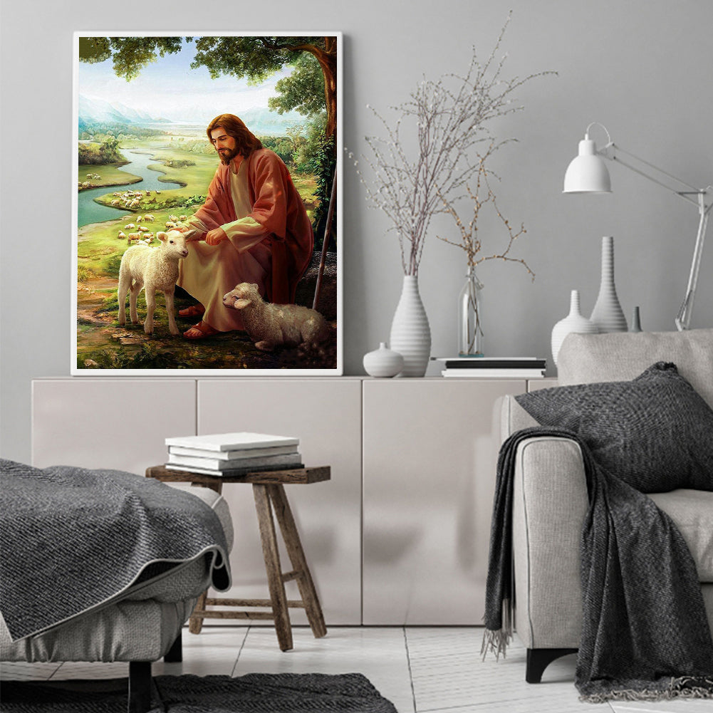 Religion 40*50CM(Canvas) Full Round Drill Diamond Painting