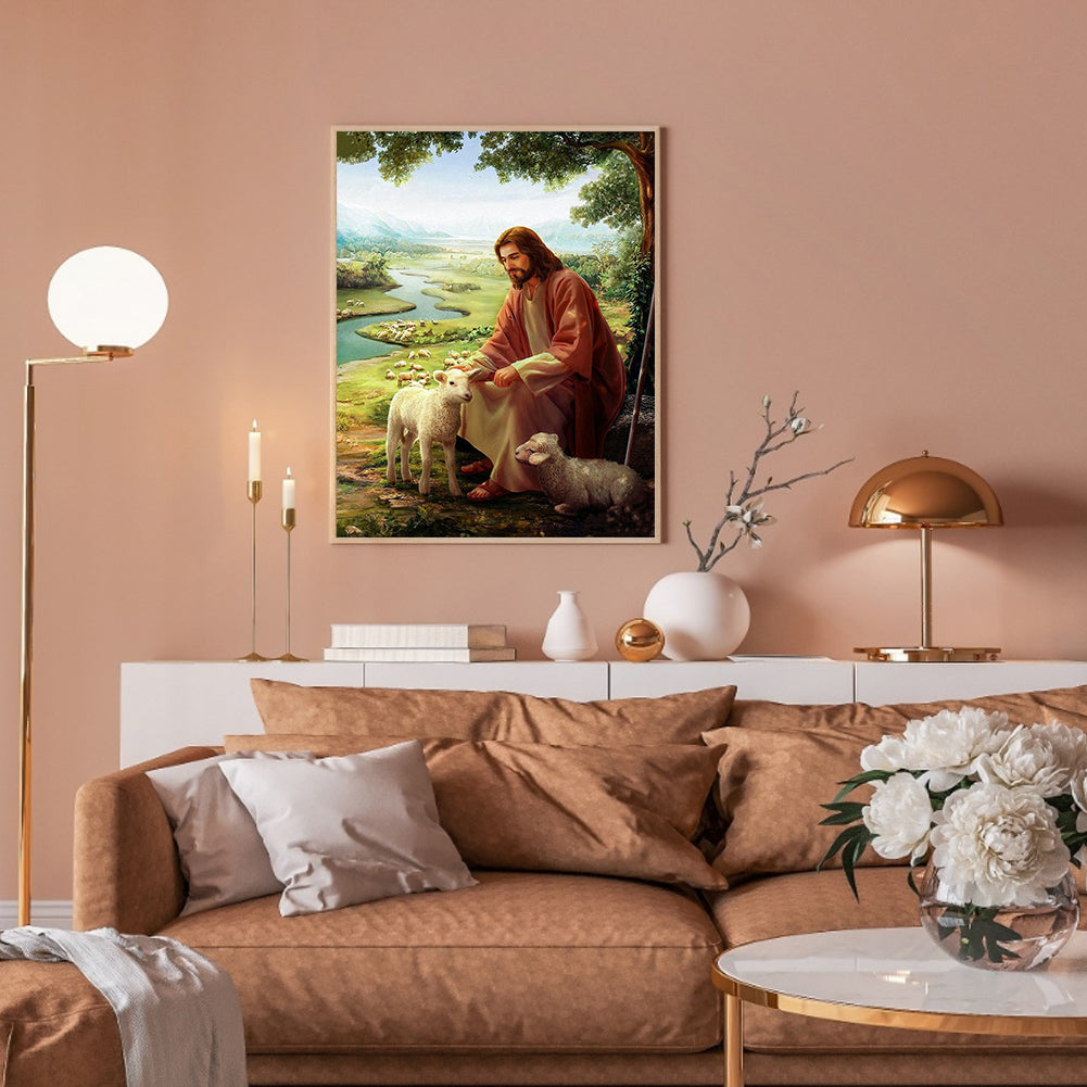 Religion 40*50CM(Canvas) Full Round Drill Diamond Painting
