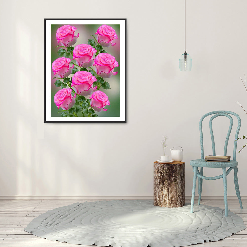 Flowers 30*40CM(Canvas) Full Round Drill Diamond Painting