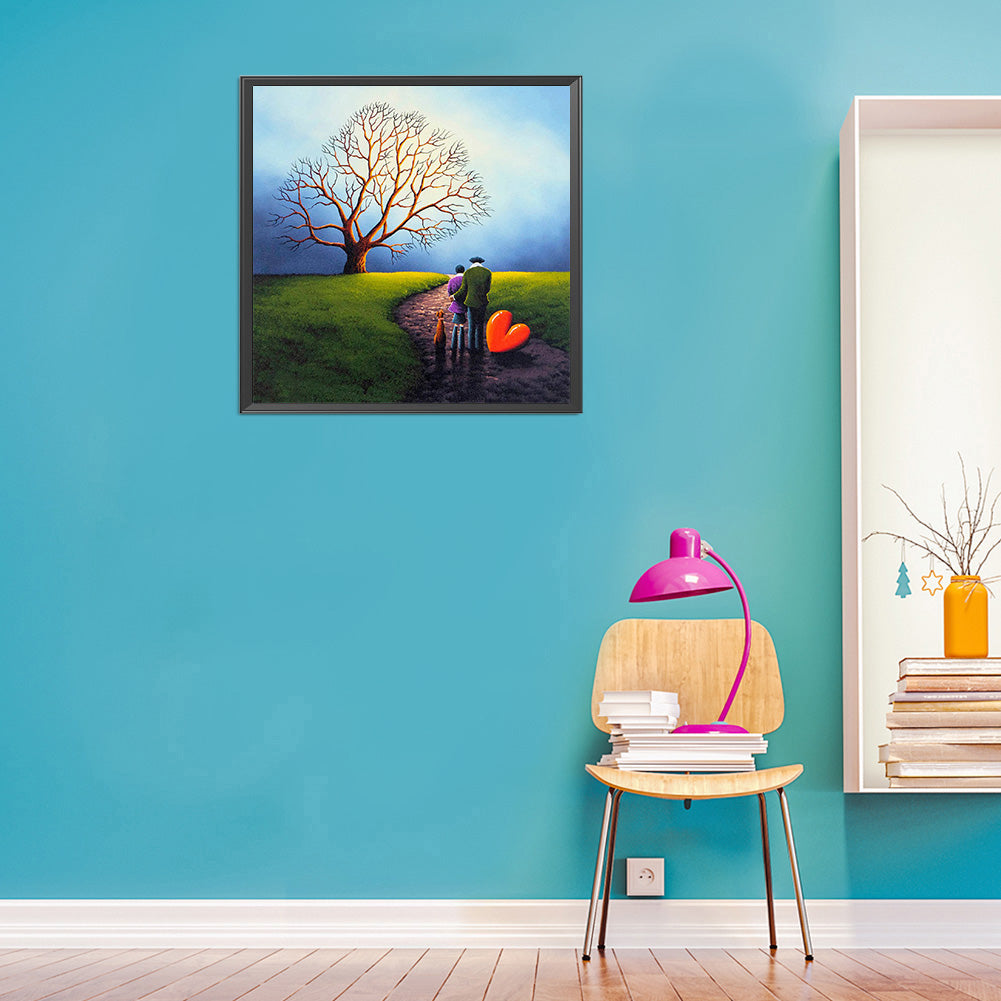 World Of Two People 40*40CM(Canvas) Full Round Drill Diamond Painting