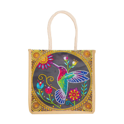 5D Diamond Painting Handbag DIY Eco-friendly Linen Shopping Storage Bags
