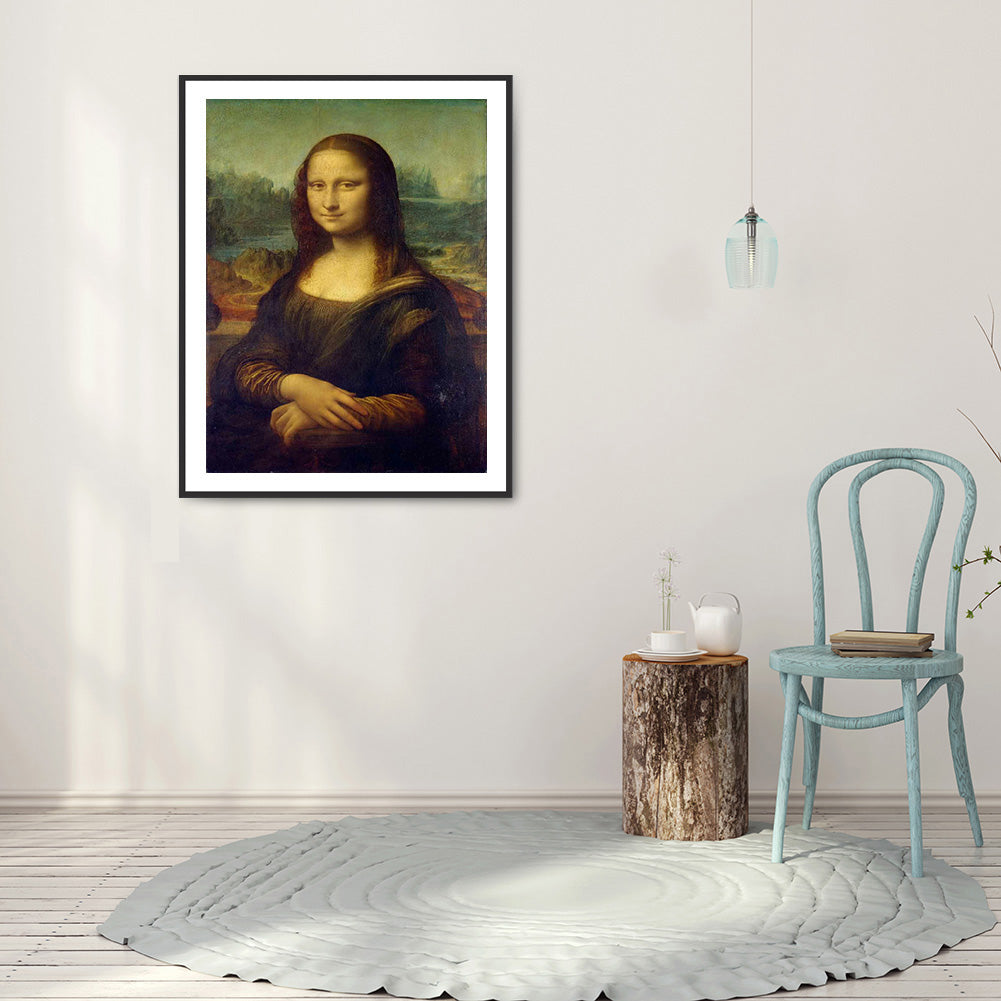 Mona Lisa 30*40CM(Canvas) Full Round Drill Diamond Painting