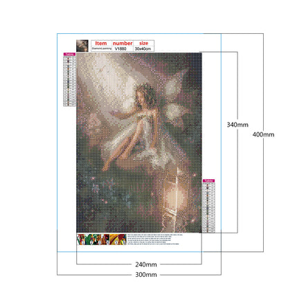 Little Angel 30*40CM(Canvas) Full Round Drill Diamond Painting