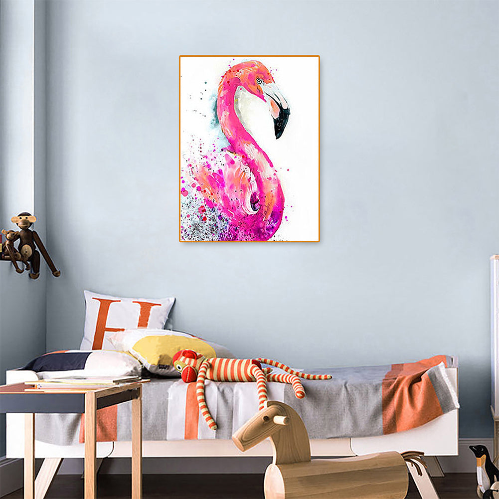 Flamingo 30*40CM(Canvas) Full Round Drill Diamond Painting