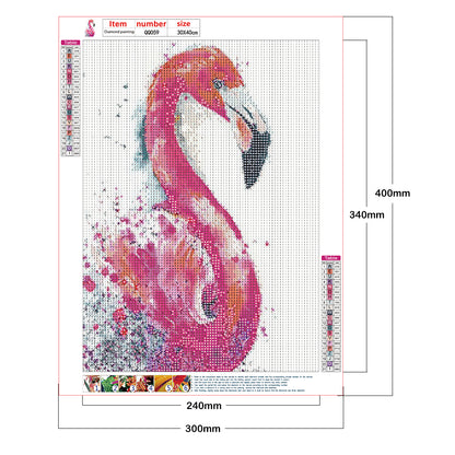 Flamingo 30*40CM(Canvas) Full Round Drill Diamond Painting