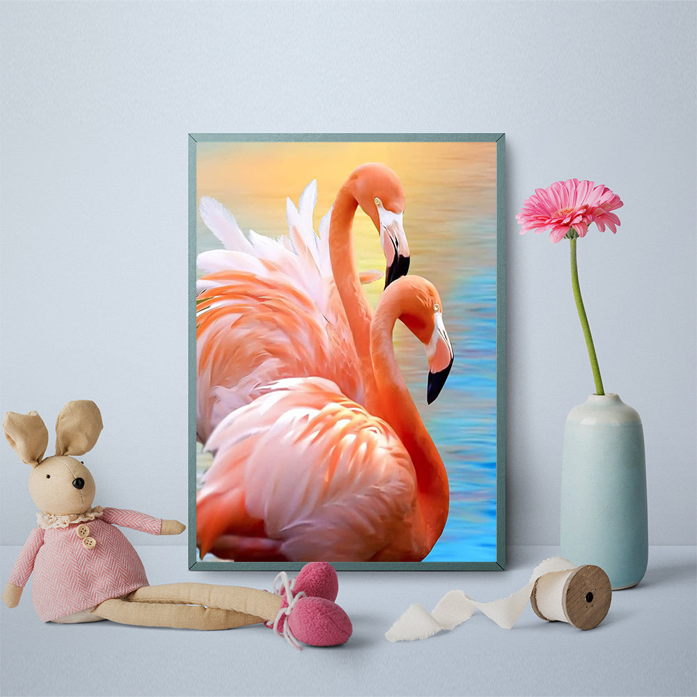 Flamingo 30*40CM(Canvas) Full Round Drill Diamond Painting