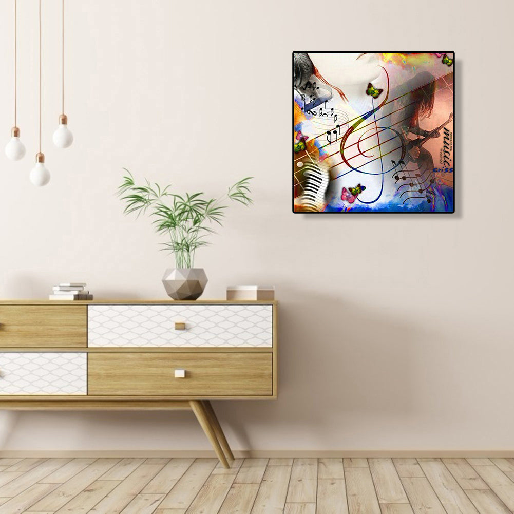 Musical Note 30*30CM(Canvas) Full Round Drill Diamond Painting