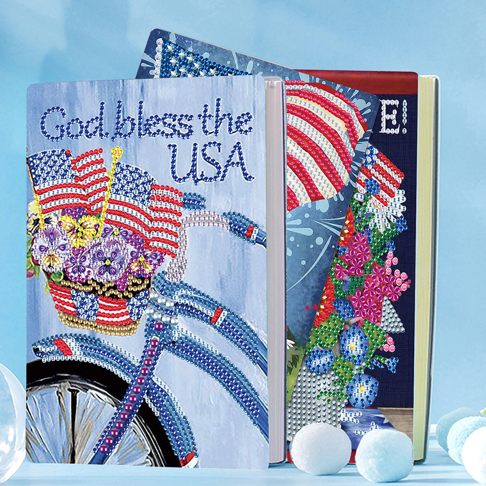 DIY Diamond Painting Notebook Special Shaped Drill A5 Diary Book 50 Pages