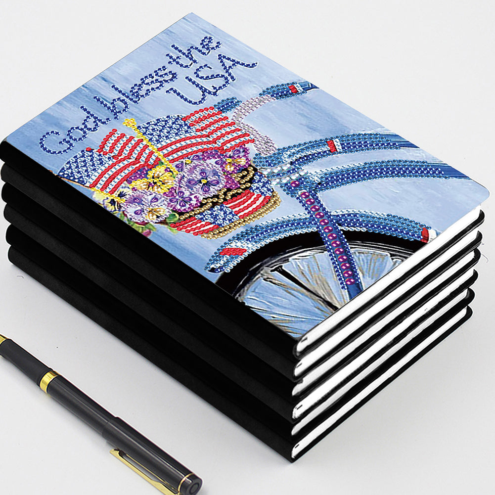 DIY Diamond Painting Notebook Special Shaped Drill A5 Diary Book 50 Pages