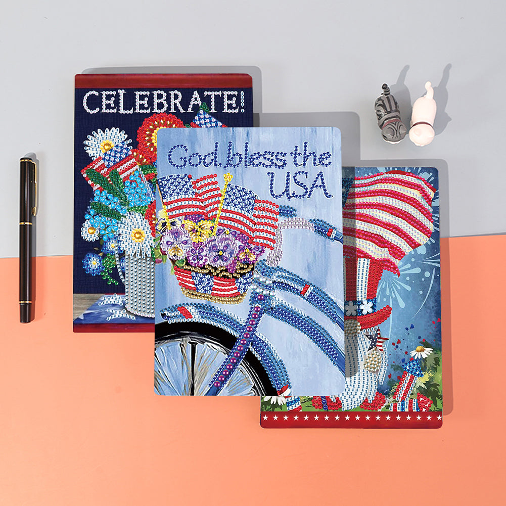 DIY Diamond Painting Notebook Special Shaped Drill A5 Diary Book 50 Pages