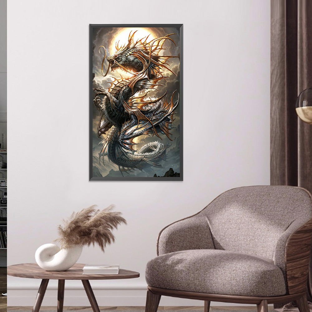 Dragon 40*70CM(Canvas) Full Round Drill Diamond Painting