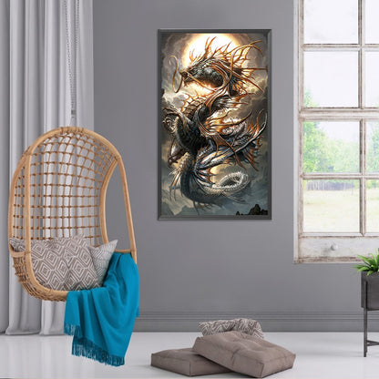Dragon 40*70CM(Canvas) Full Round Drill Diamond Painting