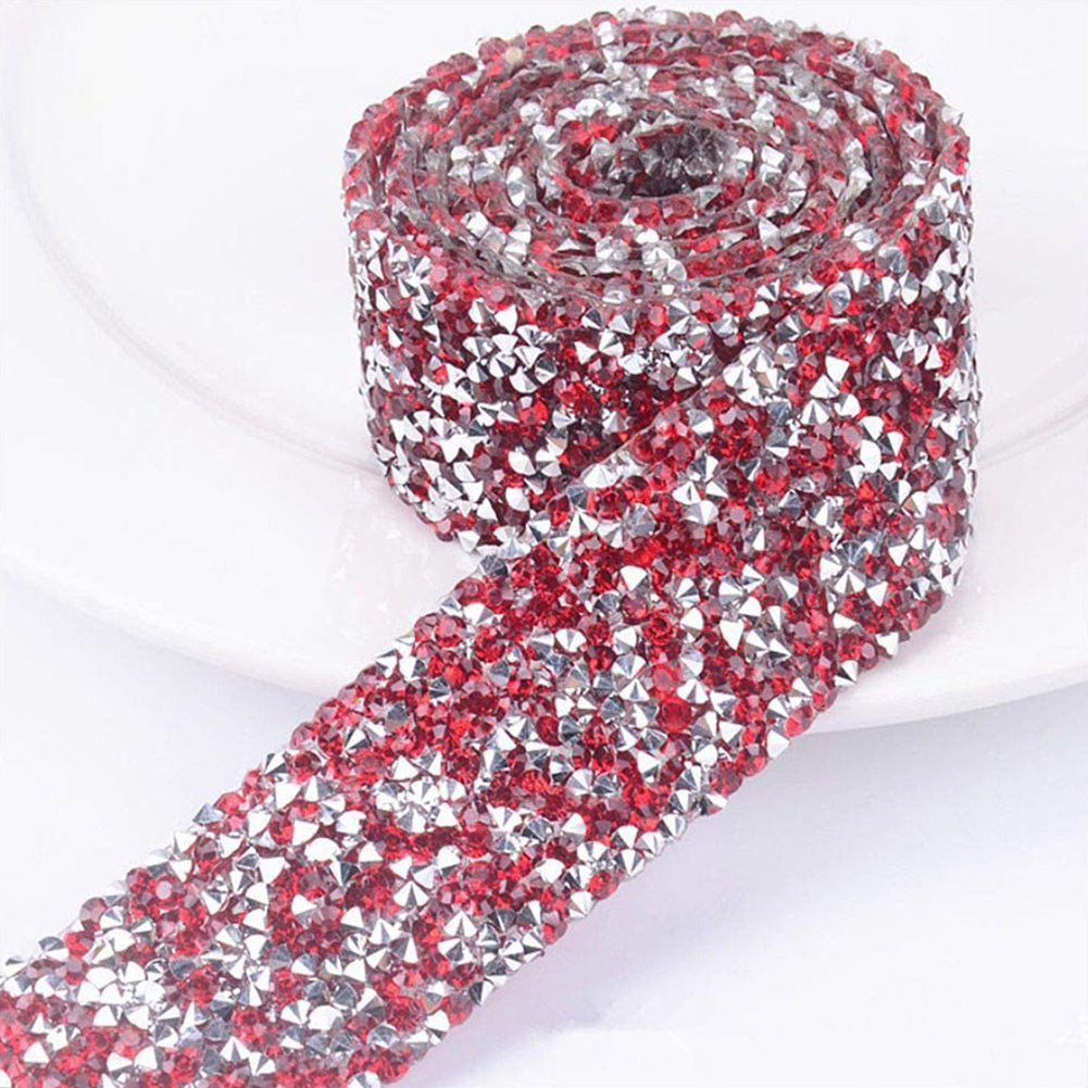 Self Adhesive Crystal Rhinestone Diamond Ribbon DIY Car Phone Sticker Tape