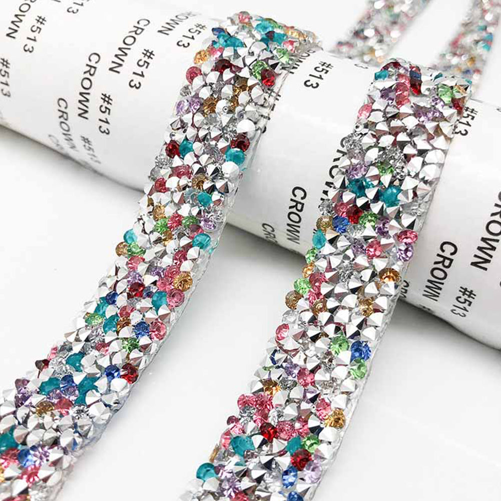 Self Adhesive Crystal Rhinestone Diamond Ribbon DIY Car Phone Sticker Tape