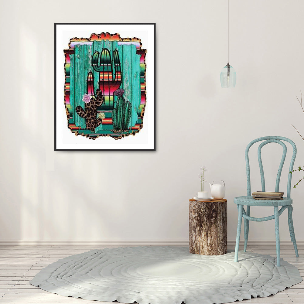 Cactus 30*40CM(Canvas) Full Round Drill Diamond Painting
