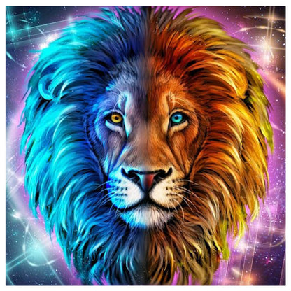 Lion 30*30CM(Canvas) Full Round Drill Diamond Painting