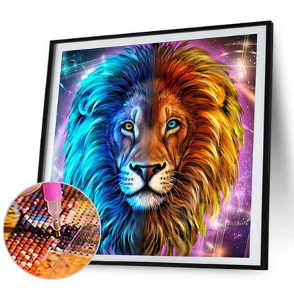 Lion 30*30CM(Canvas) Full Round Drill Diamond Painting