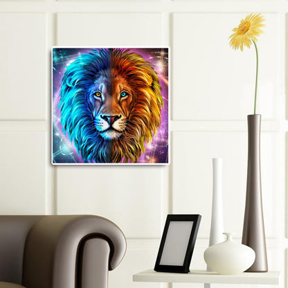Lion 30*30CM(Canvas) Full Round Drill Diamond Painting