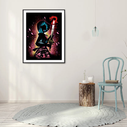 Princess Silhouette 30*40CM(Canvas) Full Round Drill Diamond Painting