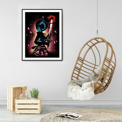 Princess Silhouette 30*40CM(Canvas) Full Round Drill Diamond Painting