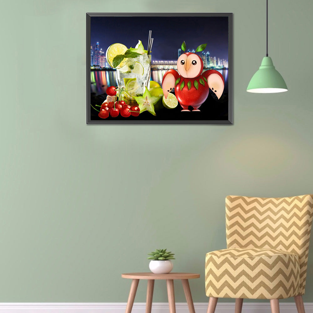 Flowers And Fruits 40*30CM(Canvas) Full Round Drill Diamond Painting