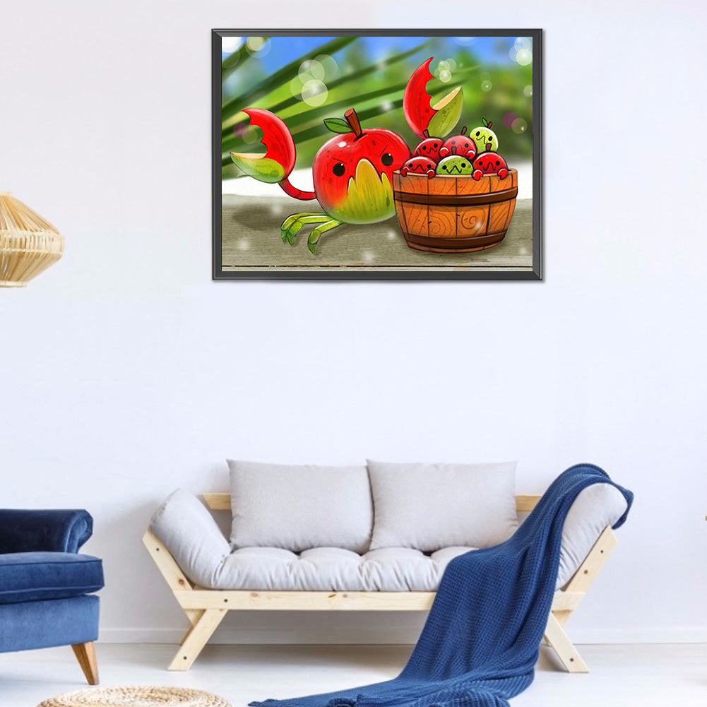 Flowers And Fruits 40*30CM(Canvas) Full Round Drill Diamond Painting