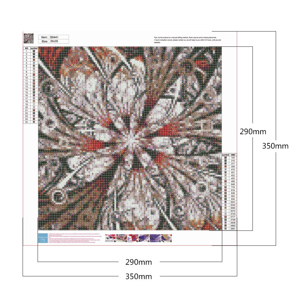 Mandala Pattern - Full Round Drill Diamond Painting 35*35CM