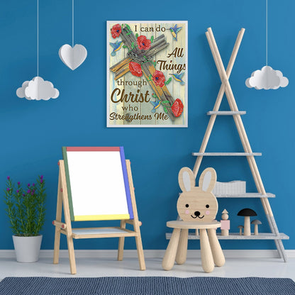 English 30*40CM(Canvas) Special Shaped Drill Diamond Paiting