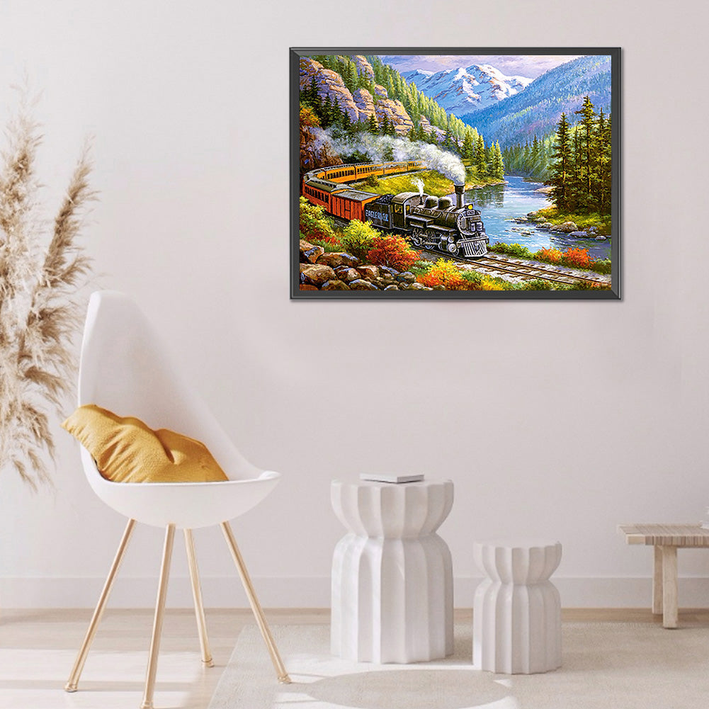 Train - Full Round Drill Diamond Painting 60*50CM