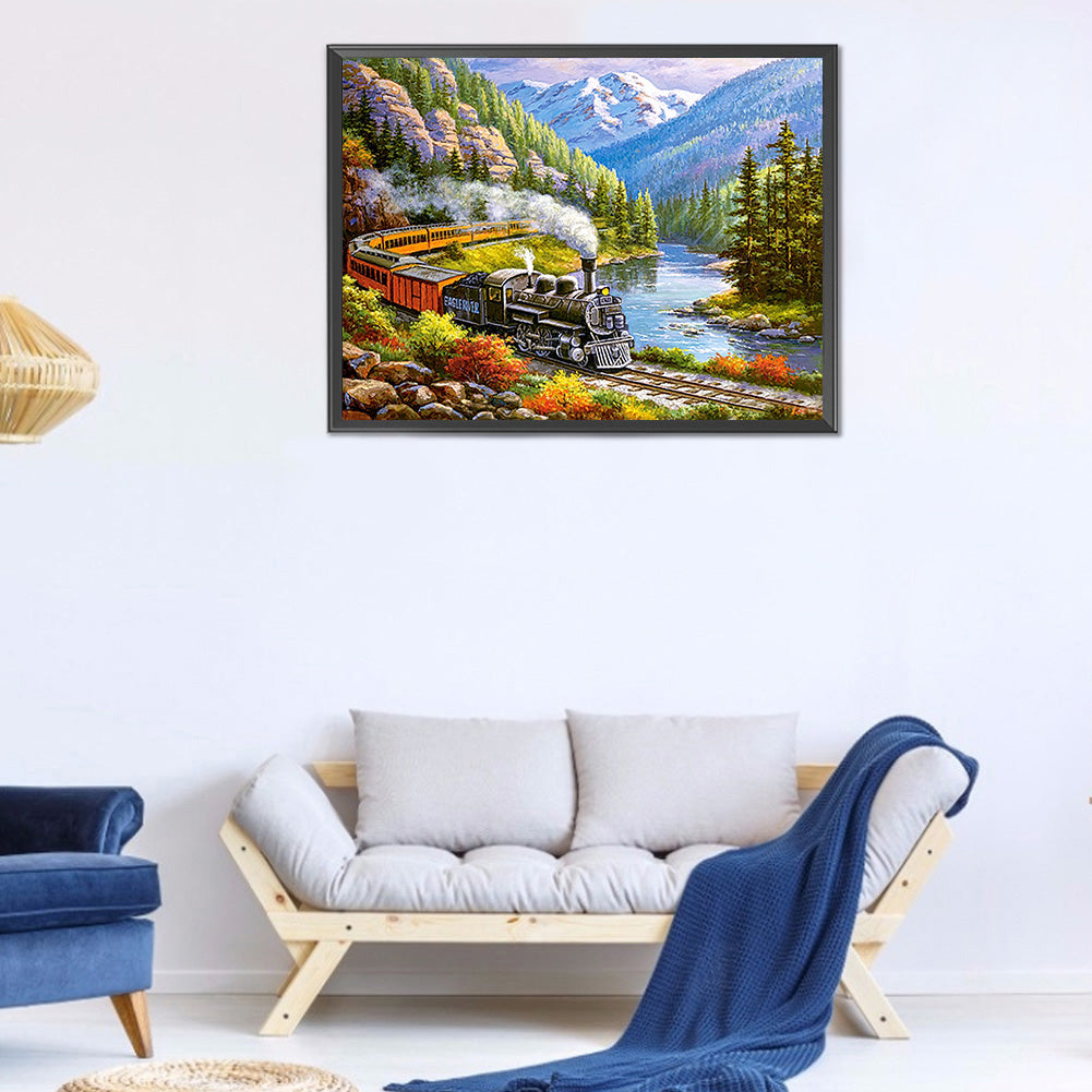 Train - Full Round Drill Diamond Painting 60*50CM