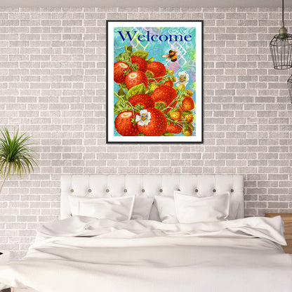 Strawberry 30*40CM(Canvas) Full Round Drill Diamond Painting