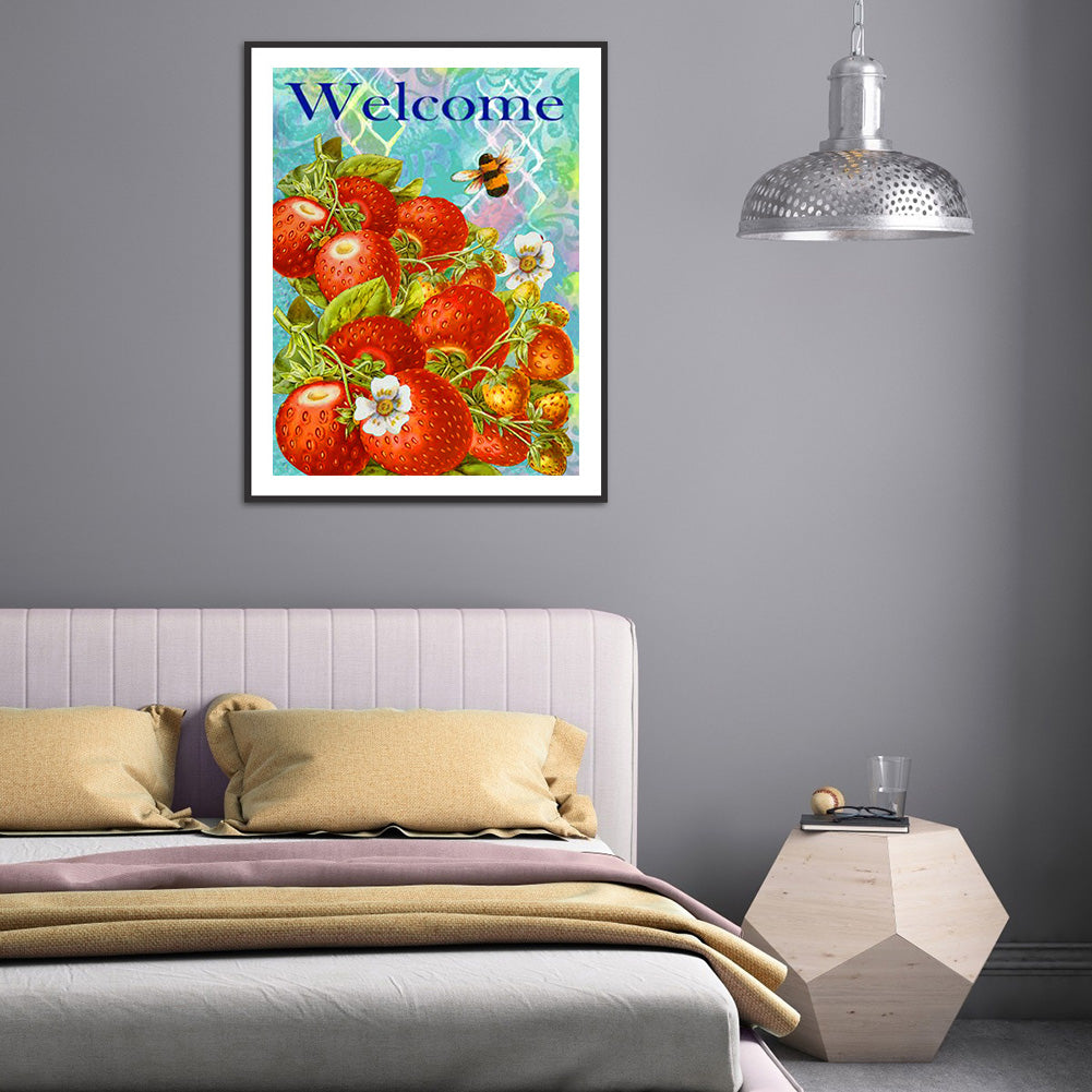 Strawberry 30*40CM(Canvas) Full Round Drill Diamond Painting