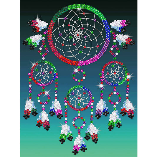 Colorful Dream Catcher 30*40CM(Canvas) Crystal Drill Diamond Paiting